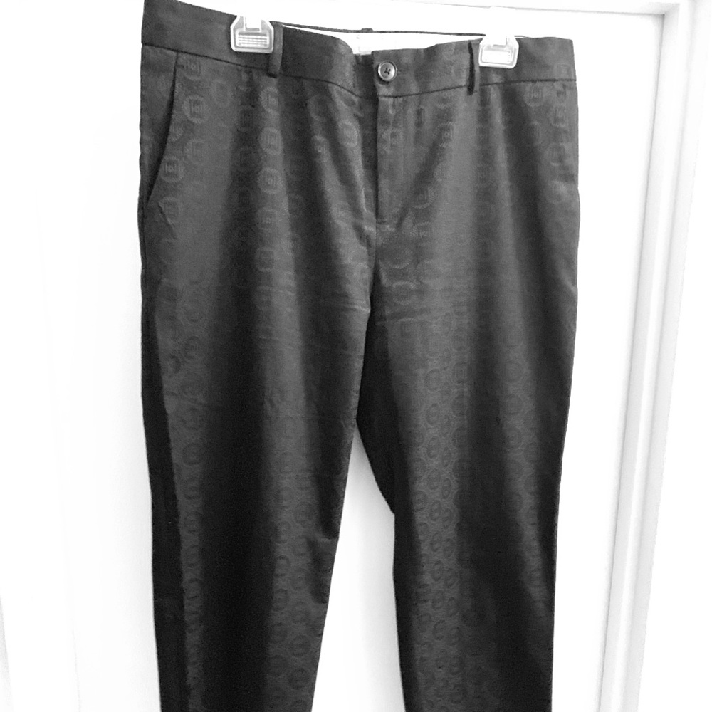 Black Paisley design pants
